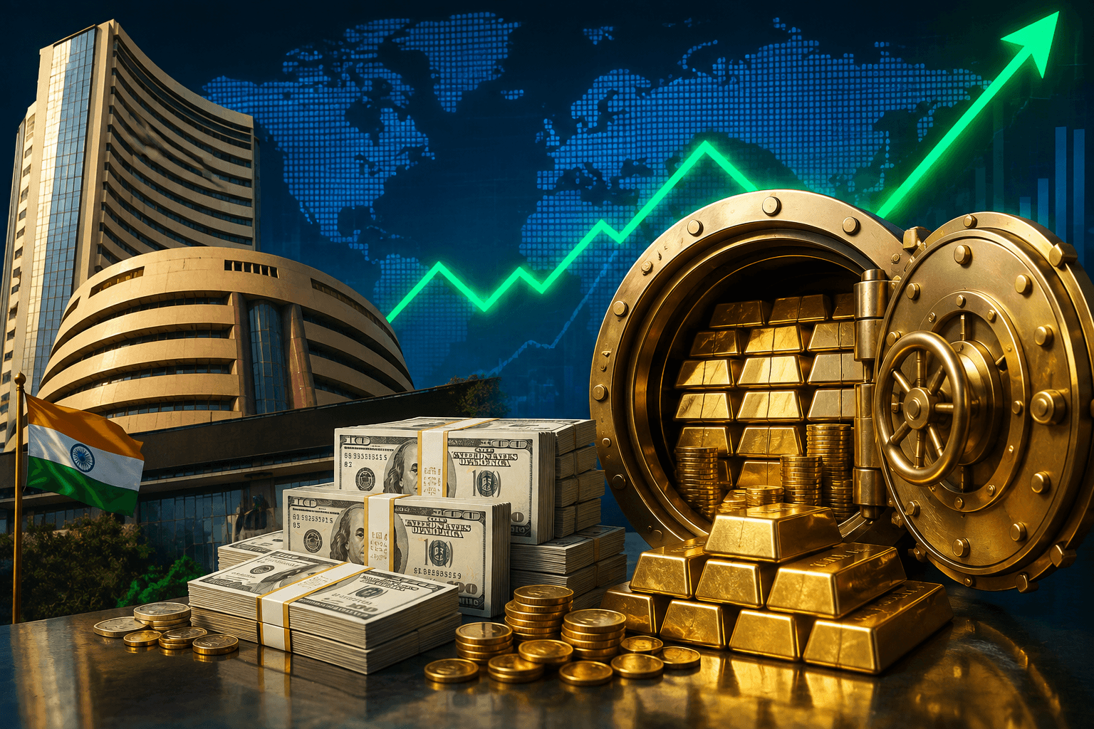 At $729 billion, India's forex kitty a record