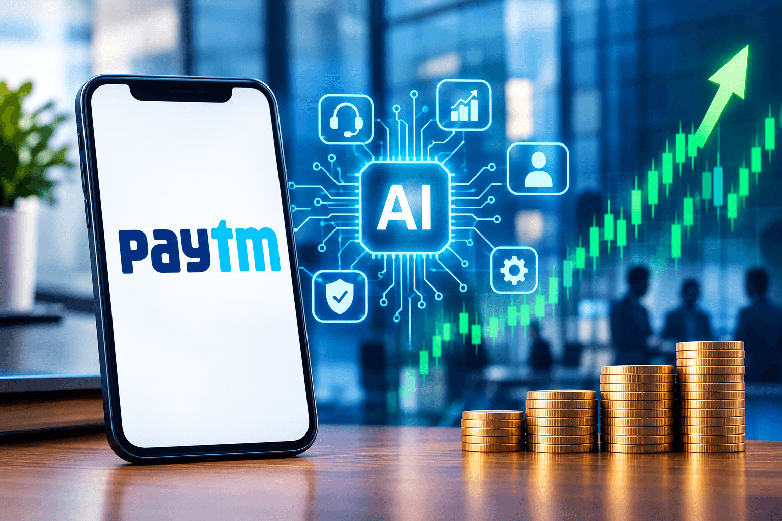Paytm shares jump 5% as workplace AI push gains traction