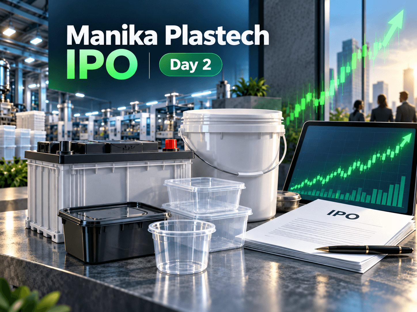 Manika Plastech IPO Day 2: GMP signals 26% listing gains. Check subscription and key details