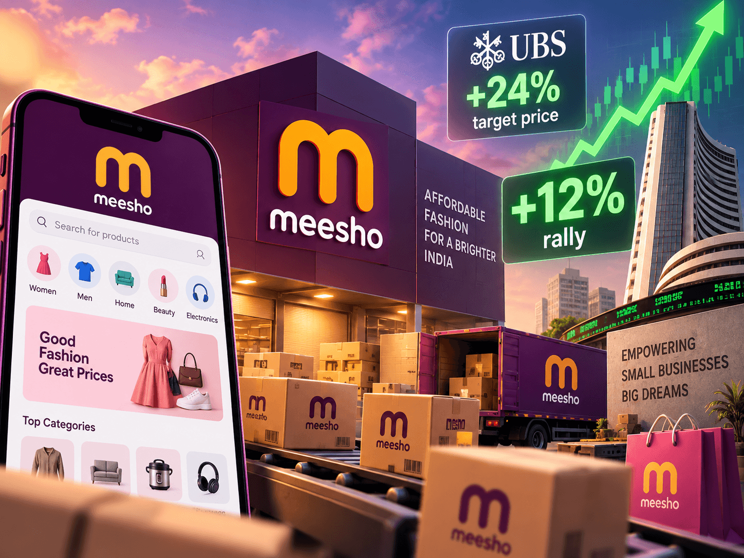 Meesho shares rally 12% after UBS hikes target price by 24%. What’s keeping analysts bullish?