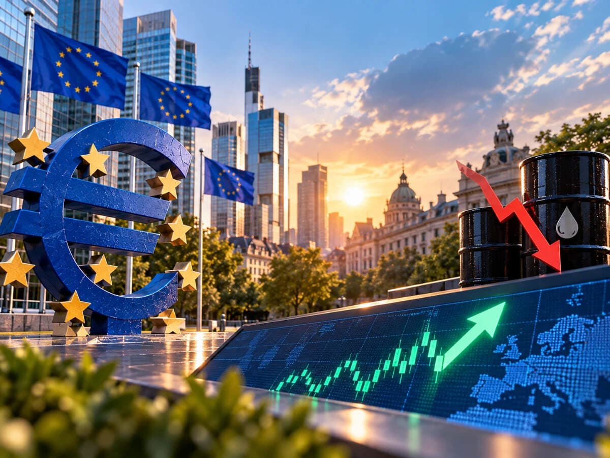 Global Market: European shares edge higher as lower oil prices lift sentiment