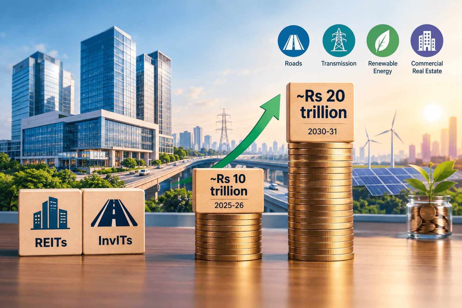 Combined AUM of InvITs and REITs set to double to nearly Rs 20 trillion by 2030-31: ICRA