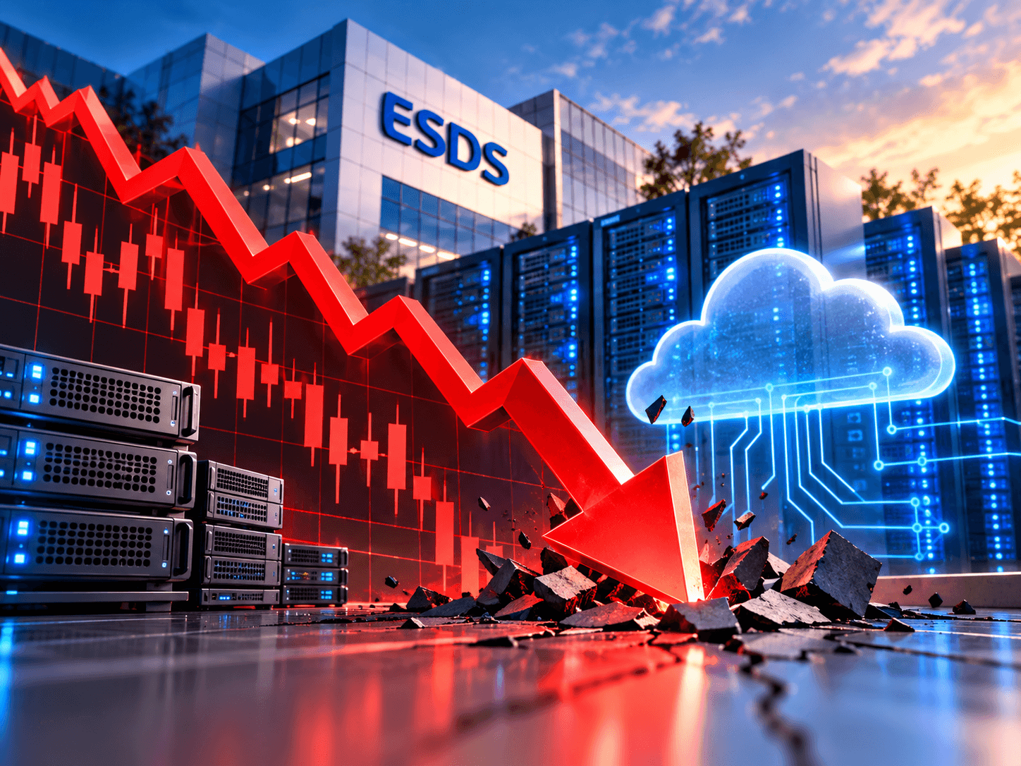 IPO multibagger ESDS shares hit 5% lower circuit as Q1 net profit more than halves. Time to sell?
