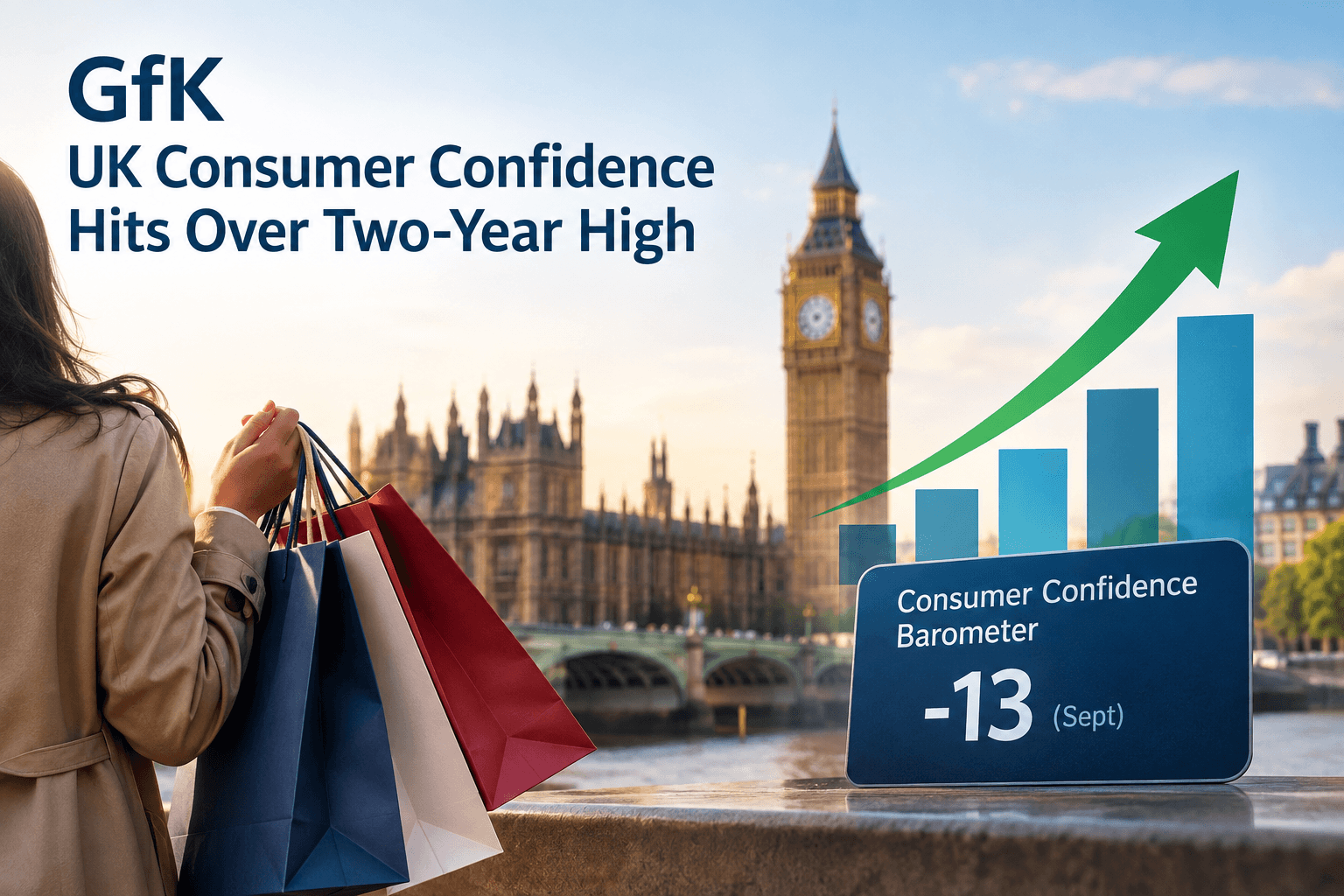 UK consumer confidence hits over two-year high in September as personal finances improve: GfK
